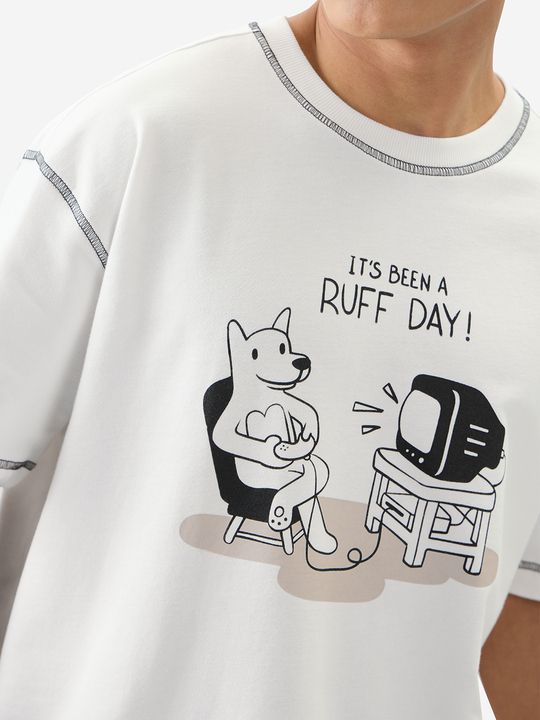 Ted The Stoner: Ruff Day Oversized T-Shirts