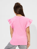 Looney Tunes: Spread Your Wings Girls Cotton Flutter Sleeve Tops (2-8 Yrs)