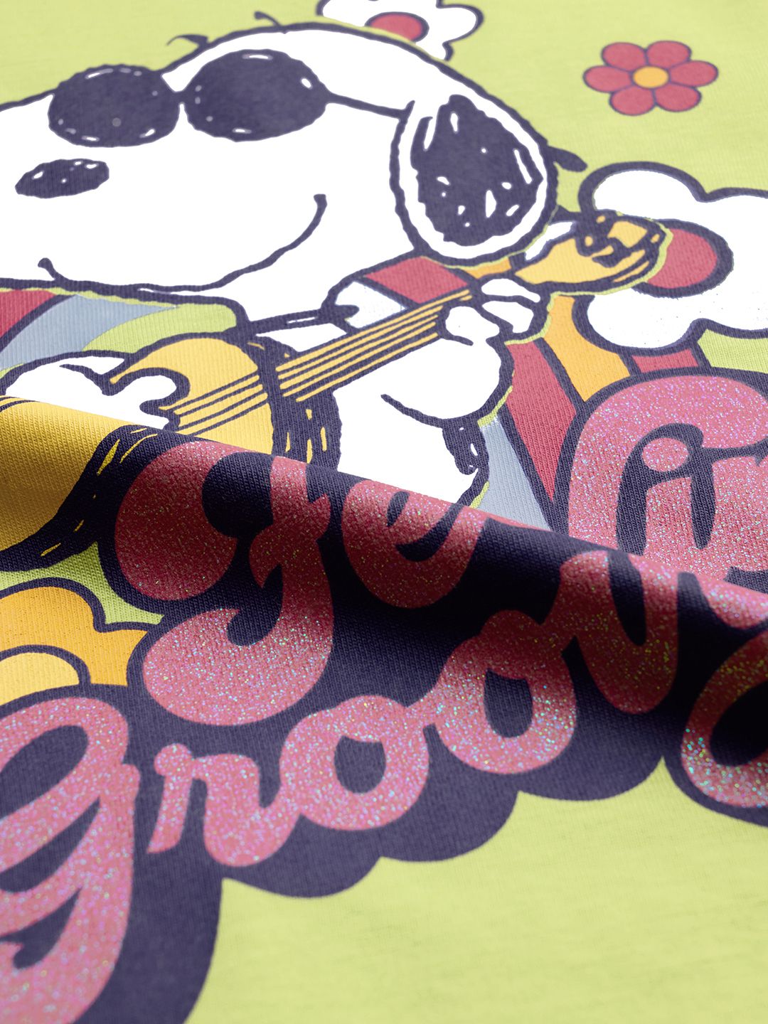 Peanuts: Groovy Vibes Girls Cotton T-Shirts (2-8 Yrs)