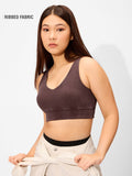 Solids: Acid Wash Mocha Women Bralette