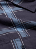 Plaid: Blue Men Utility Shirts