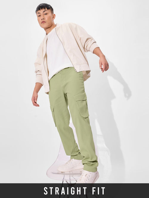 Solids: Mint Men Cargo Pants