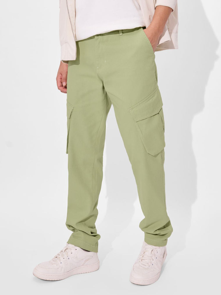 Solids: Mint Men Cargo Pants