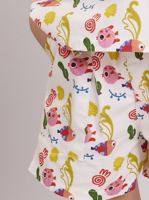 TSS Originals: Little Fishy Girls Shorts (2-8 Yrs)