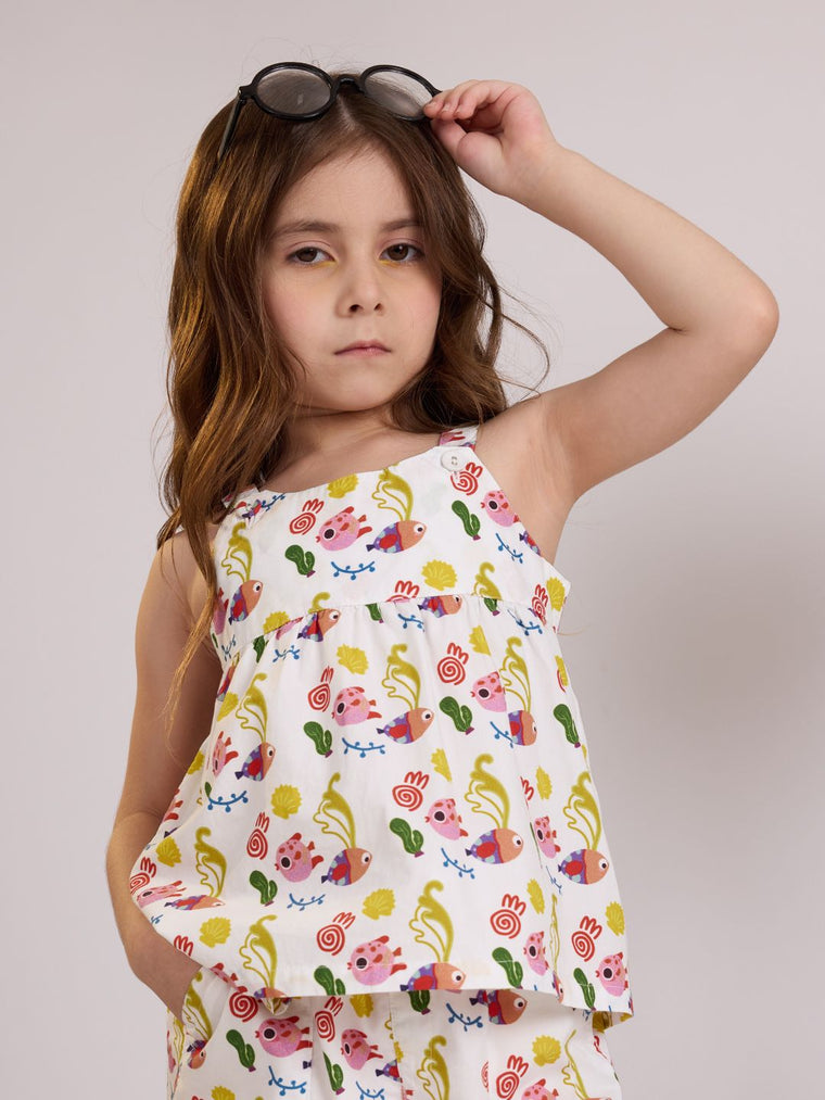 TSS Originals: Little Fishy Girls Cotton Tops (2-8 Yrs)