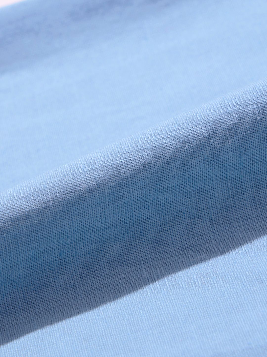 Linen Pant: Carolina Blue Women Straight Pants