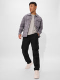 Solids: Ink Black Men Parachute Pants