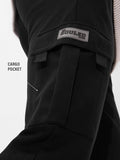 Solids: Jet Black Men Cargo Joggers