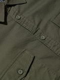 Solids: Olive Green Men Utility Shirts