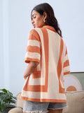 Open Knit Shirt: Apricot Women Oversized Shirts