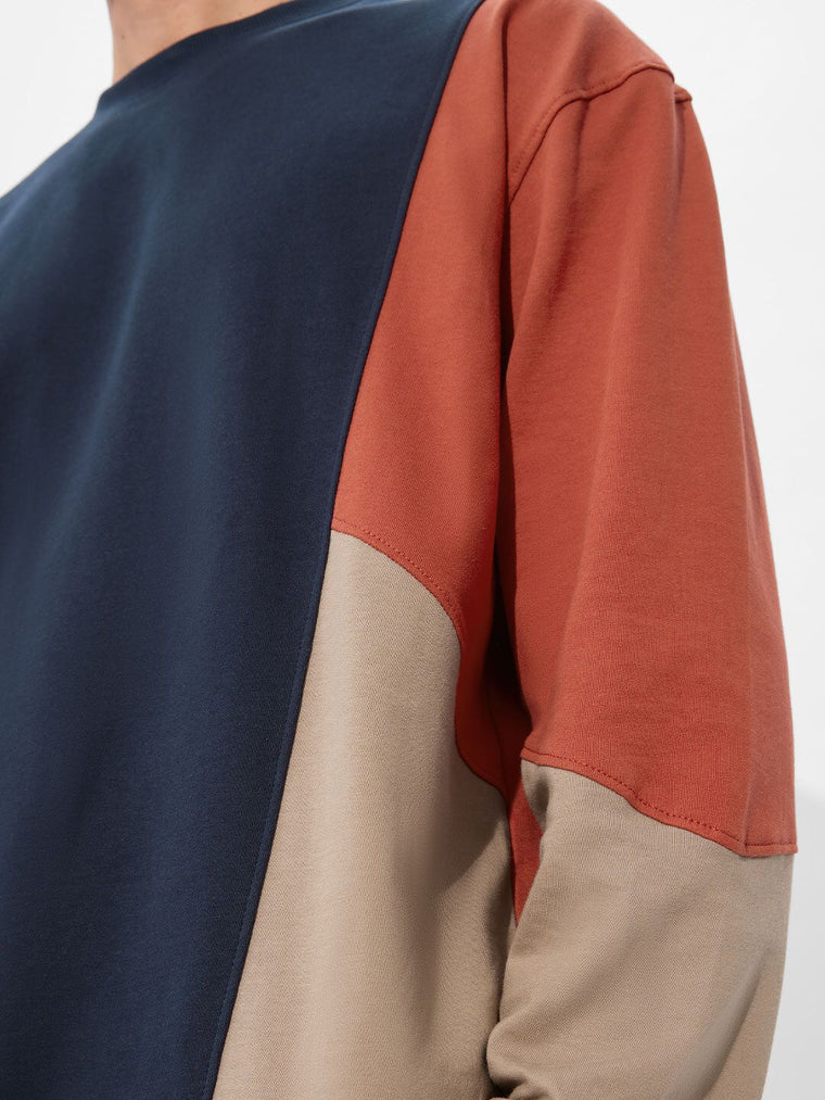 TSS Originals: True Navy Oversized Full Sleeve T-Shirts