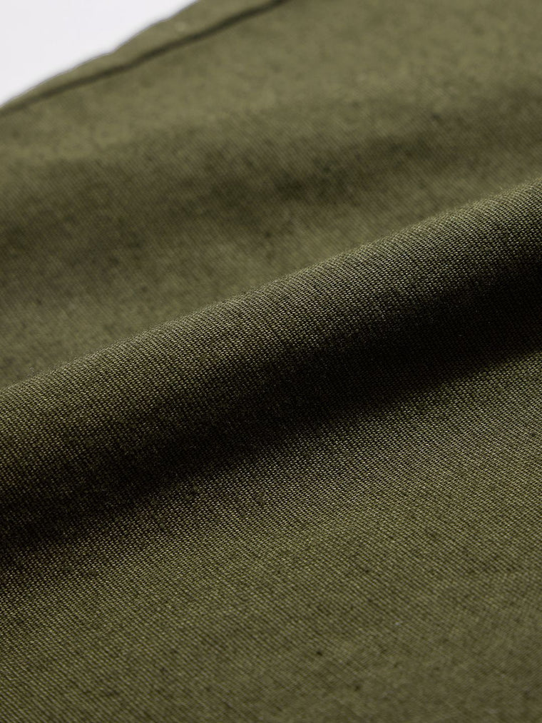 Solids: Olive Green Cotton Linen Pants