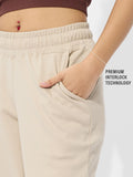 Solids Joggers: Off-White Women Cinched Joggers