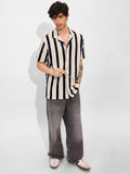 Striped Shirt: Eclipse Men Textured Shirts