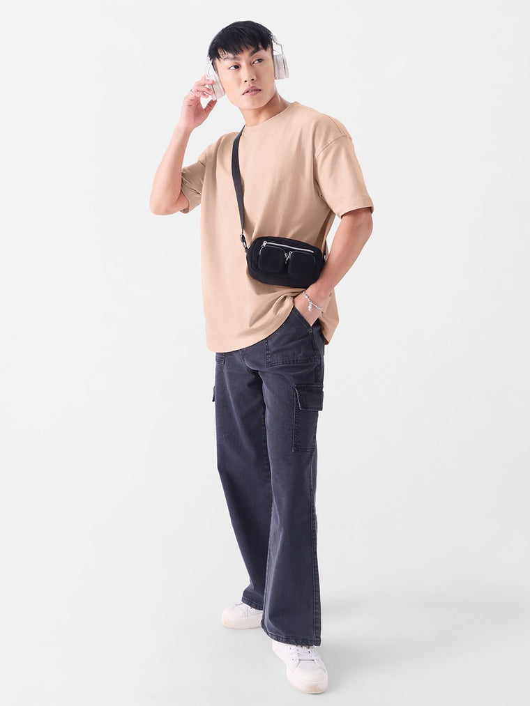 Solids: Nude Pink Oversized T-Shirts