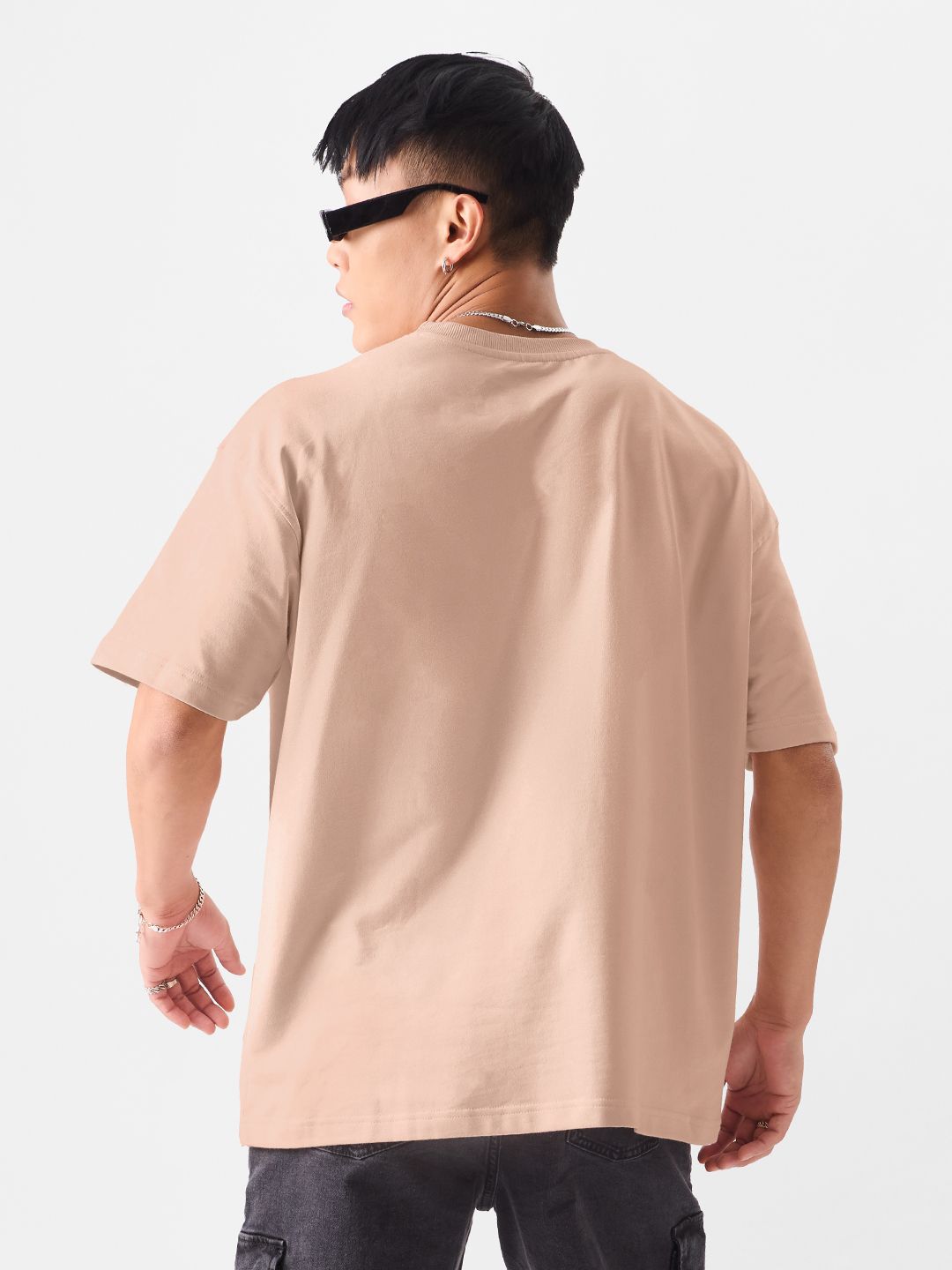 Solids: Nude Pink Oversized T-Shirts