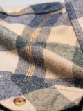 Plaid: Blue, Green, and Yellow Men Utility Shirts
