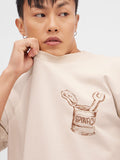 Popeye: Biker Sketch Oversized T-Shirts