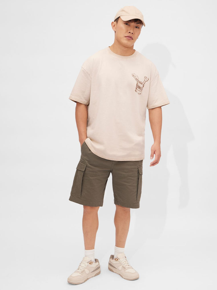 Popeye: Biker Sketch Oversized T-Shirts