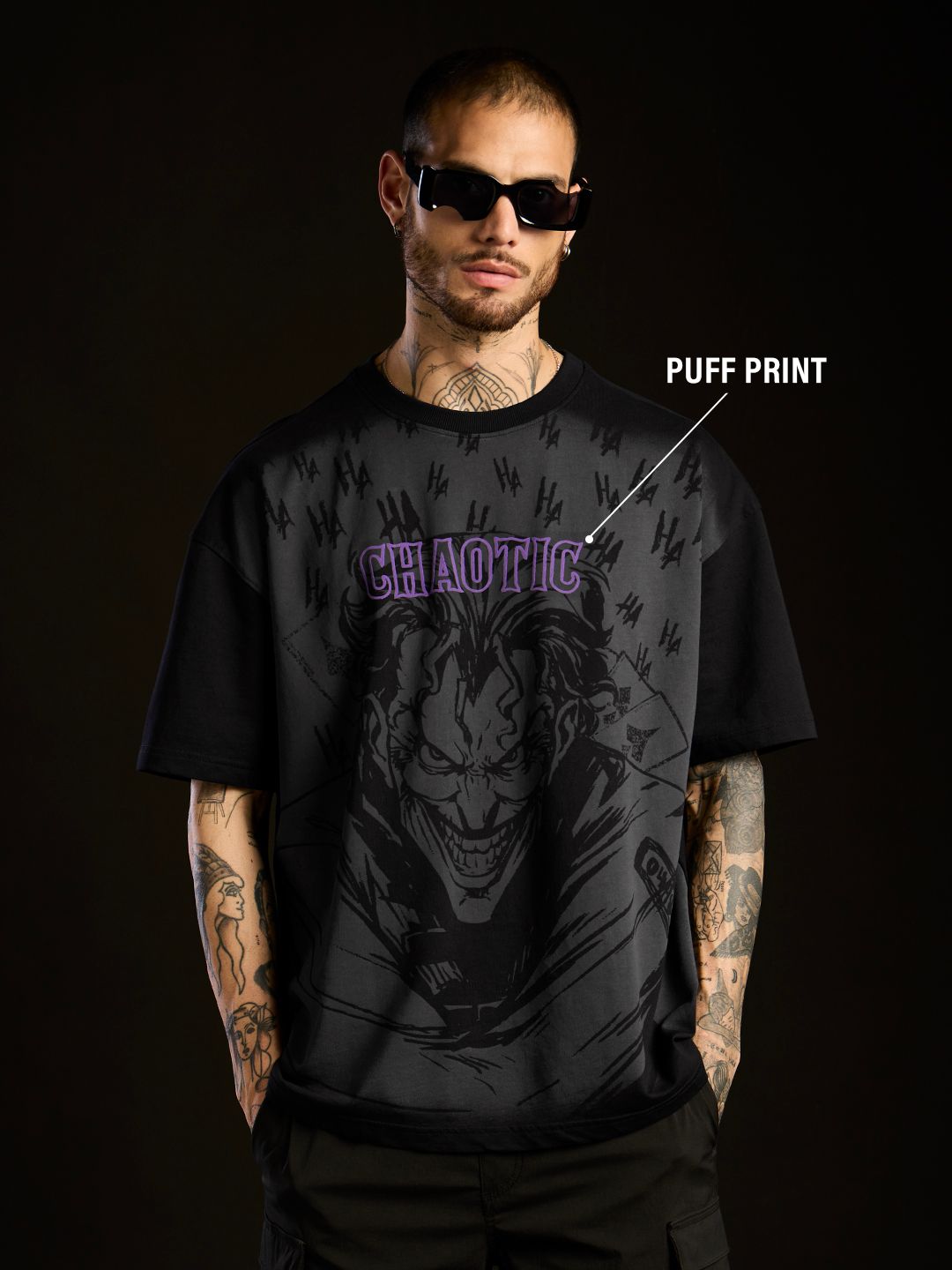 Joker: Chaotic Oversized T-Shirts