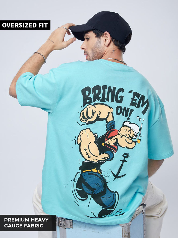 Popeye: Bring Em On Oversized T-Shirts
