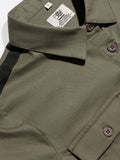 Cropped Shirt: Olive Women Fashion Tops