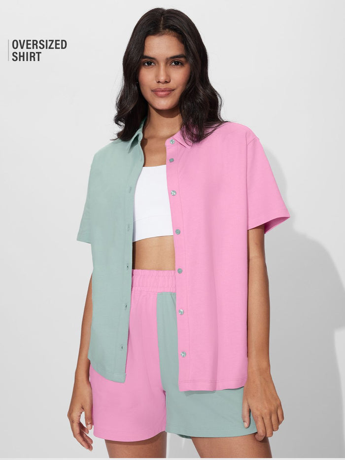 Solids: Sorbet Women Oversized Shirts