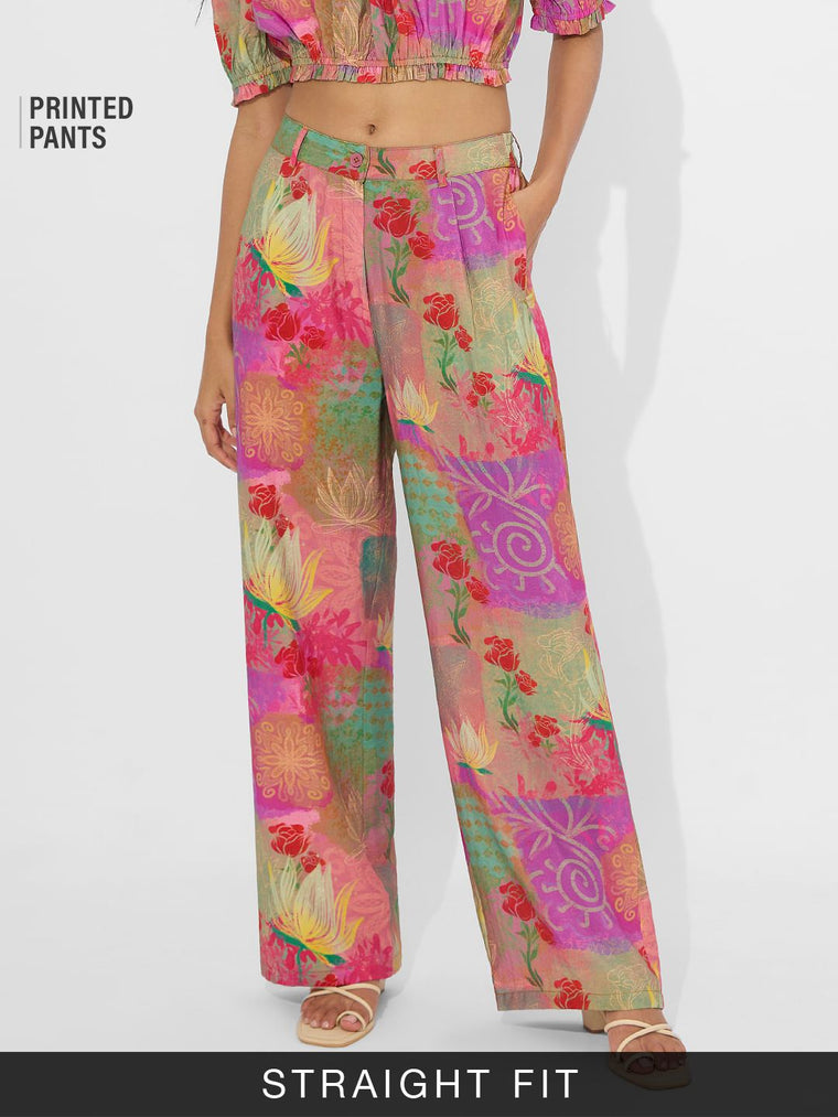 TSS Originals: Faded Rose Women Straight Pants