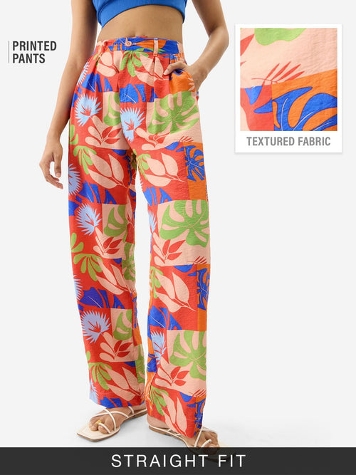 TSS Originals: Leafy Charm Women Straight Pants