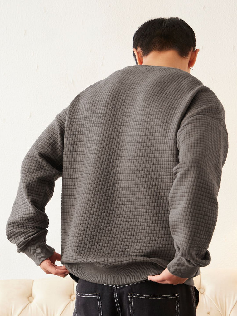Textured Sweatshirt: Oakwood Men Oversized Sweatshirts