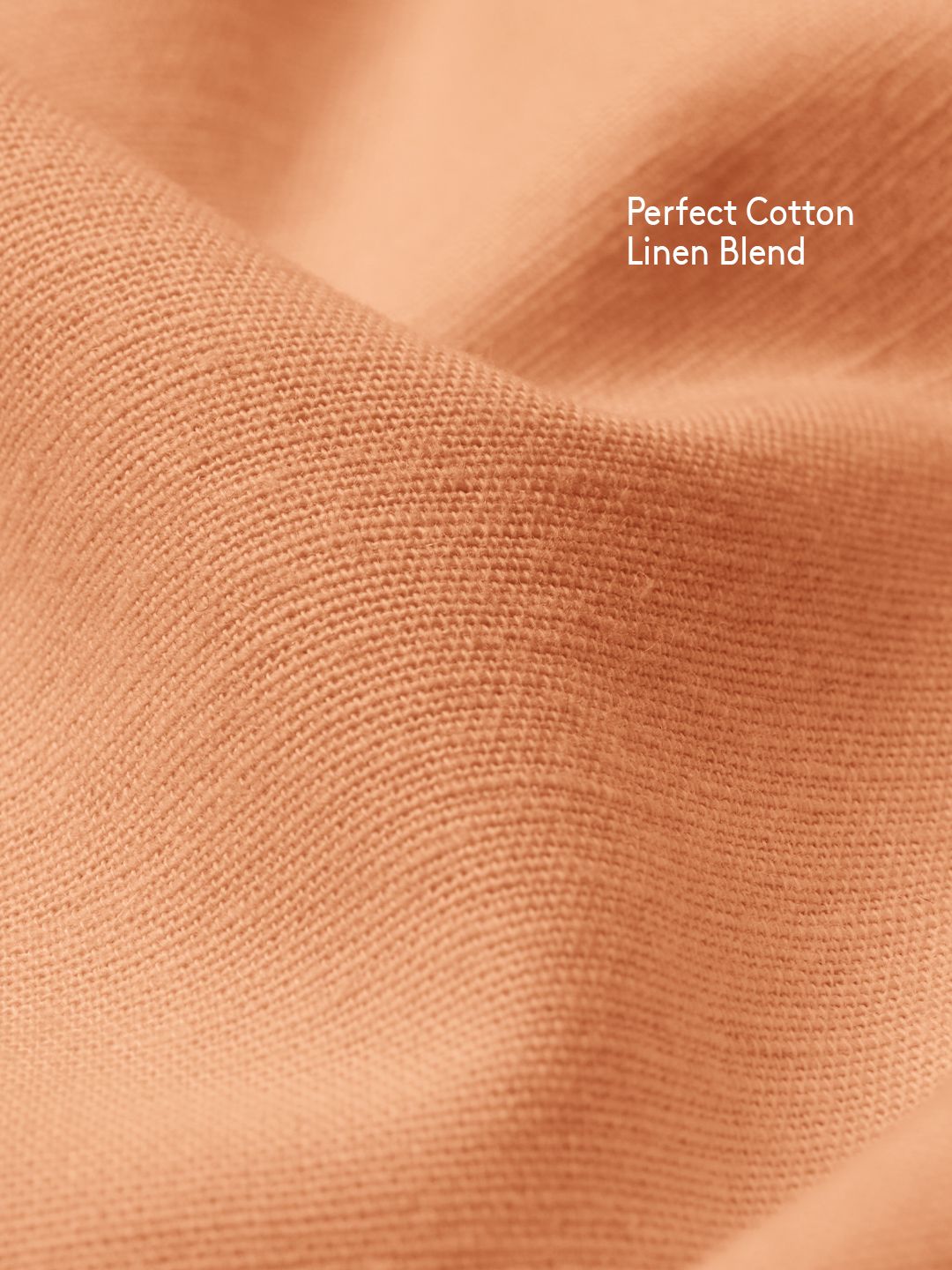 Cotton Linen: Peach Cotton Linen Shirts
