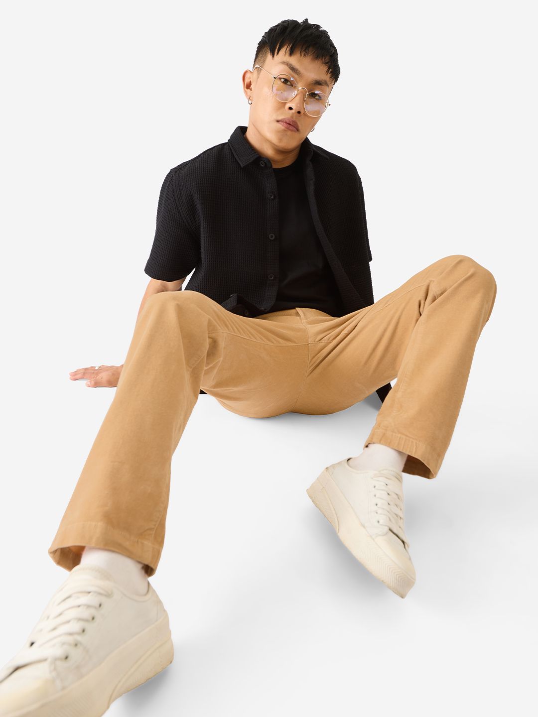 Corduroy Pants: Camel Men Pants