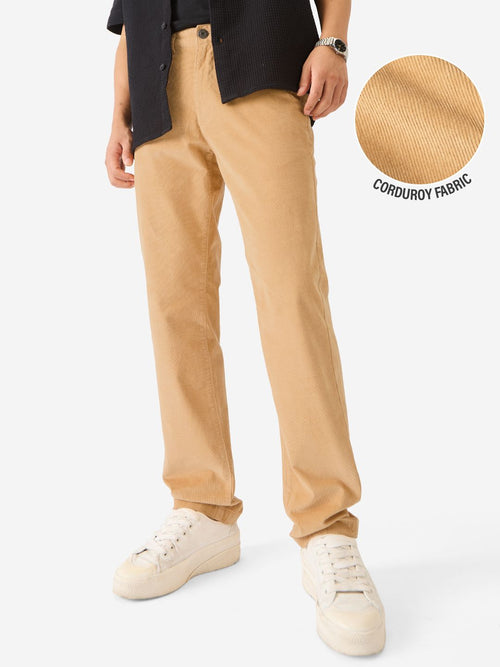 Corduroy Pants: Camel Men Pants
