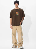 Souled Originals: Fusion Brown Oversized T-Shirts