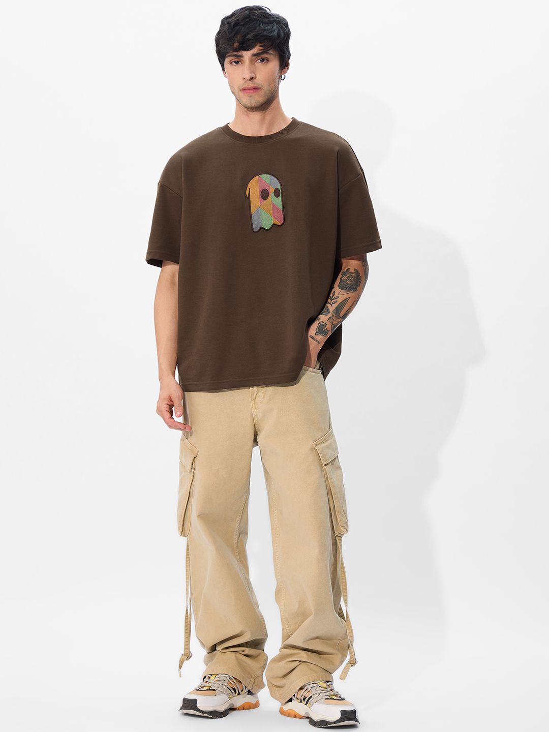 Souled Originals: Fusion Brown Oversized T-Shirts