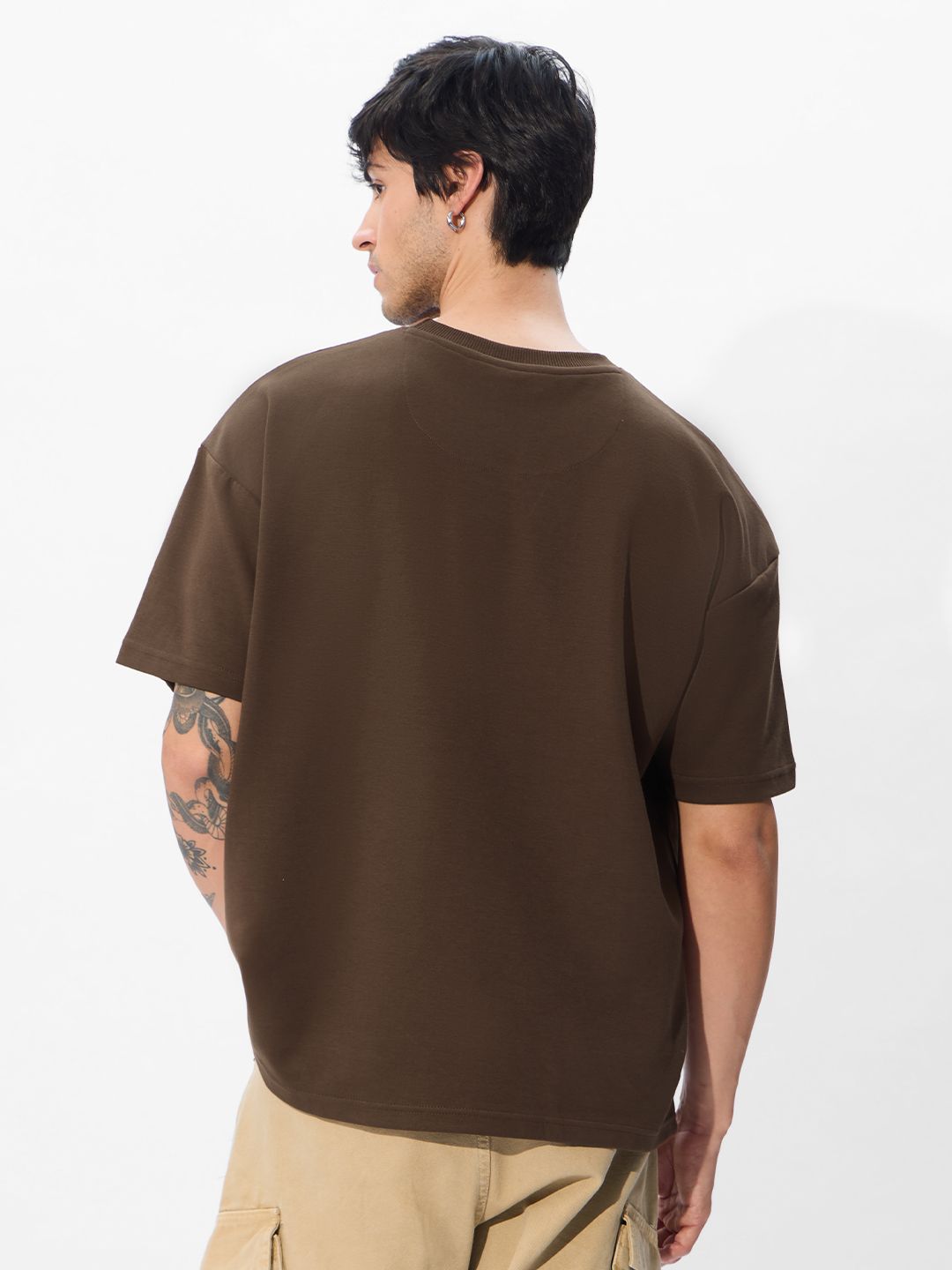 Souled Originals: Fusion Brown Oversized T-Shirts