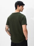 Korean T-shirt: Olive T-Shirts