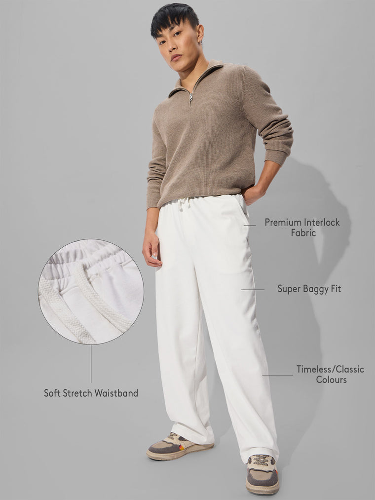 Korean Joggers: Ivory Korean Joggers
