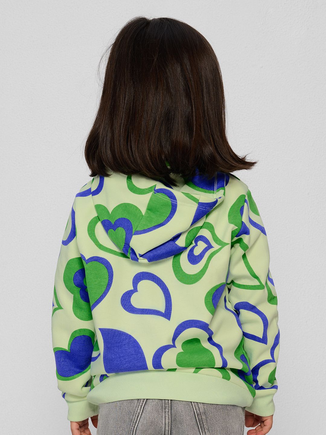TSS Originals: Marina Hearts Girls Cotton Hoodies (2-8 Yrs)