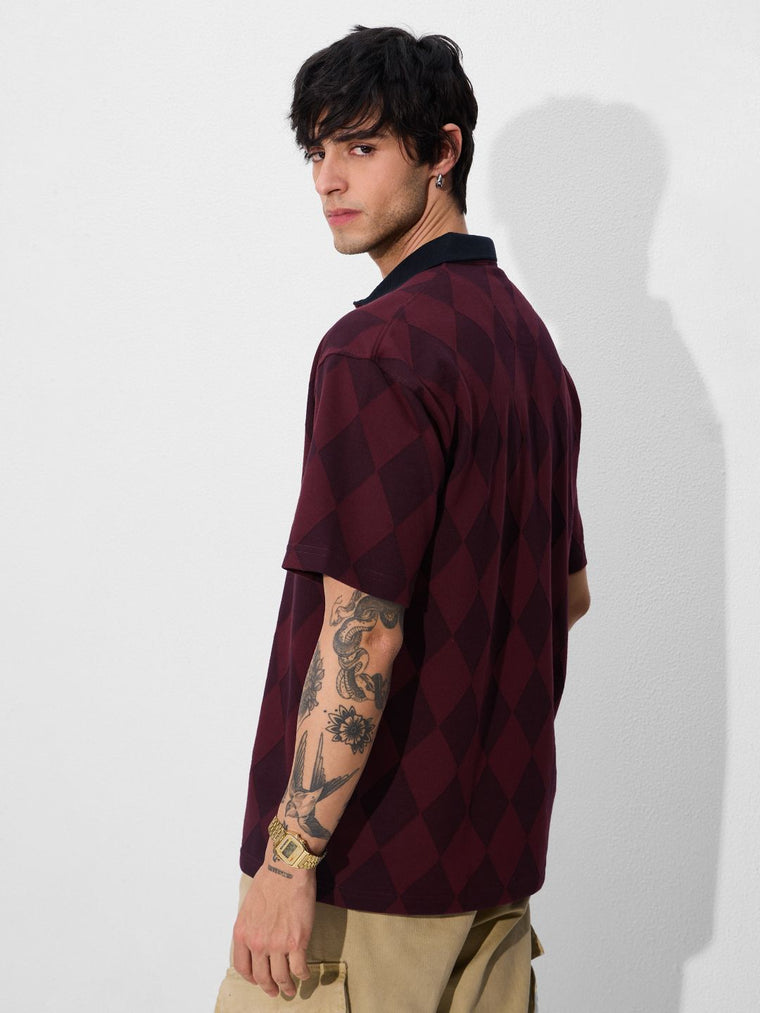 Jacquard Polo: Harry Potter Hogwarts Oversized Polos