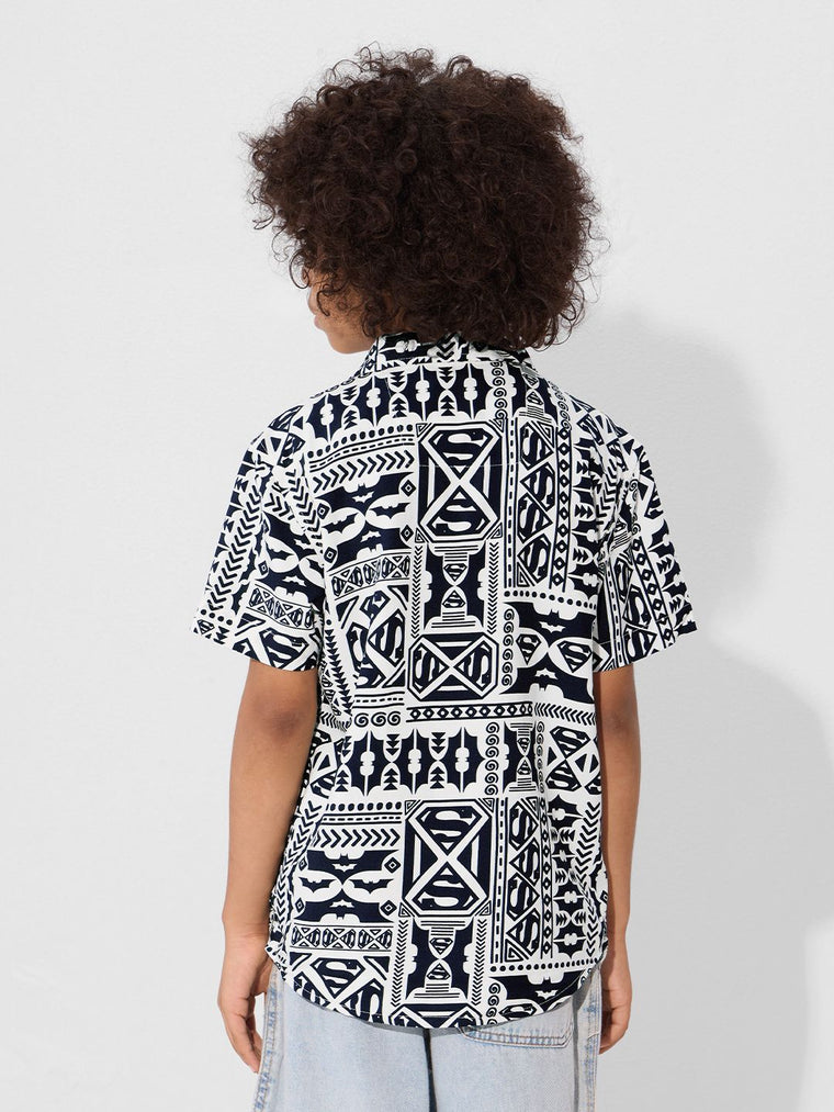Batman: Geometric Young Boys Shirts (8-14 Yrs)