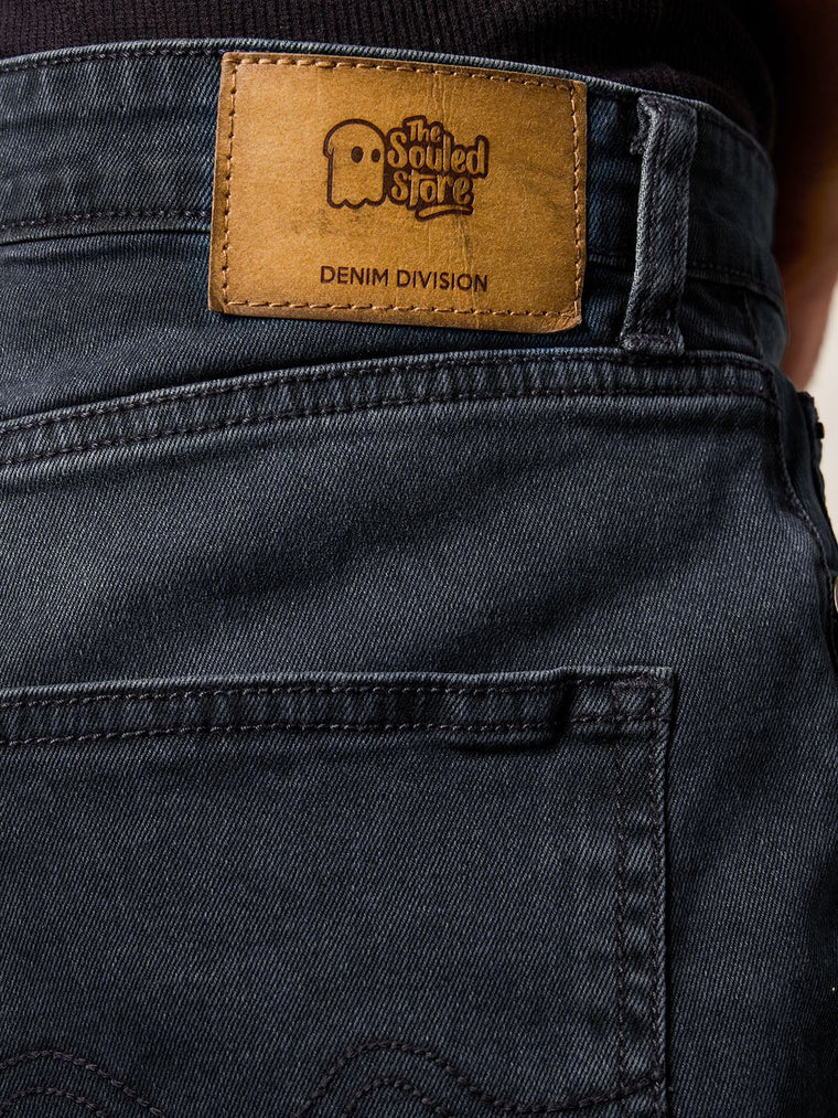 Denim: Dark Blue (Straight Fit) Men Straight Fit Jeans