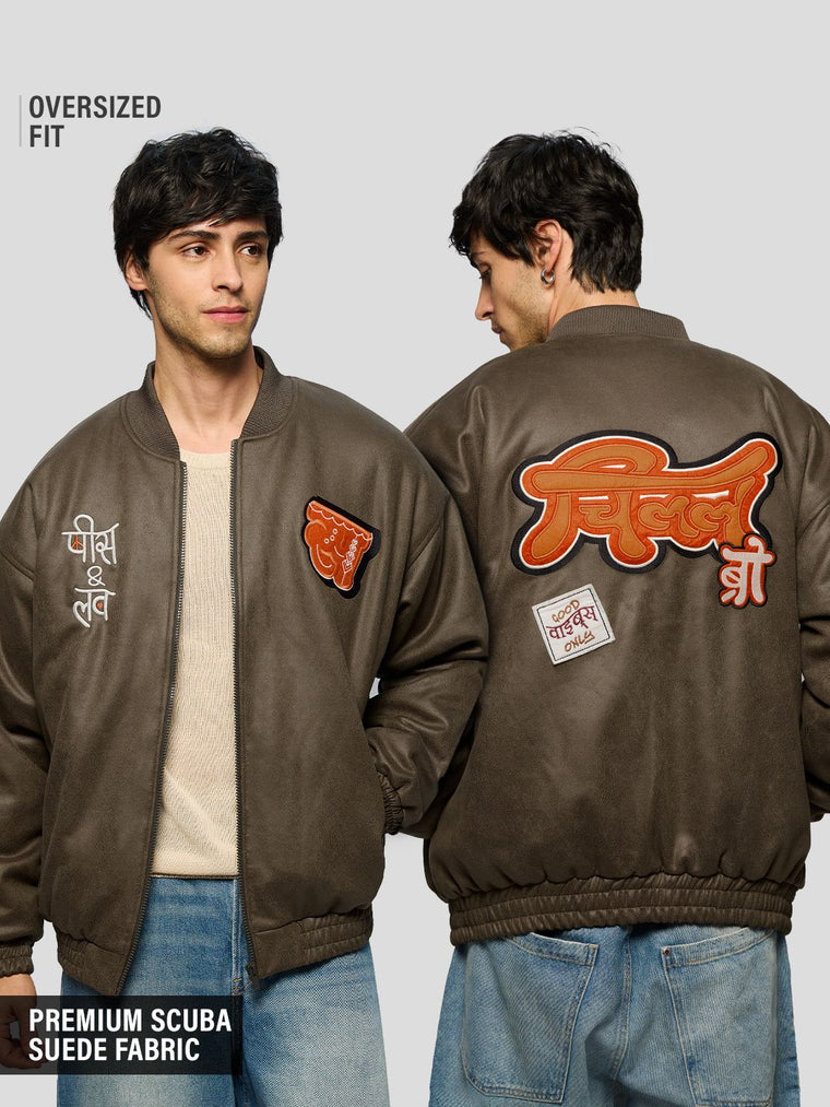 Suede Bomber: Chill Bro Jackets