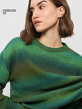Knitted Ombre Sweater: Fern Women Oversized Sweaters