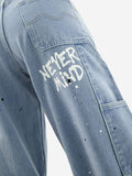 Baggy-Fit Denim: Graffiti Women Baggy Denims