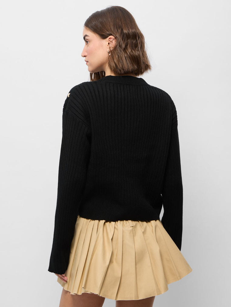 Knitted Sweater: Heartbreaker Women Fitted Sweaters