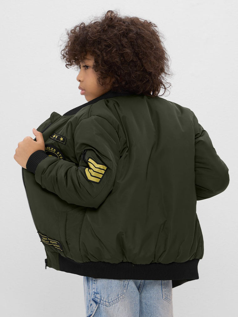 TSS Originals: Army Young Boys Puffer Jackets (8-14 Yrs)