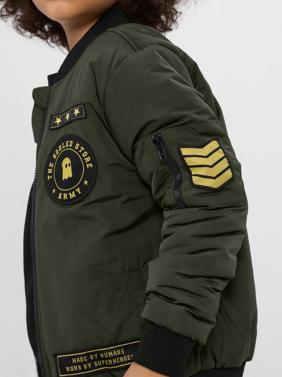 TSS Originals: Army Young Boys Puffer Jackets (8-14 Yrs)