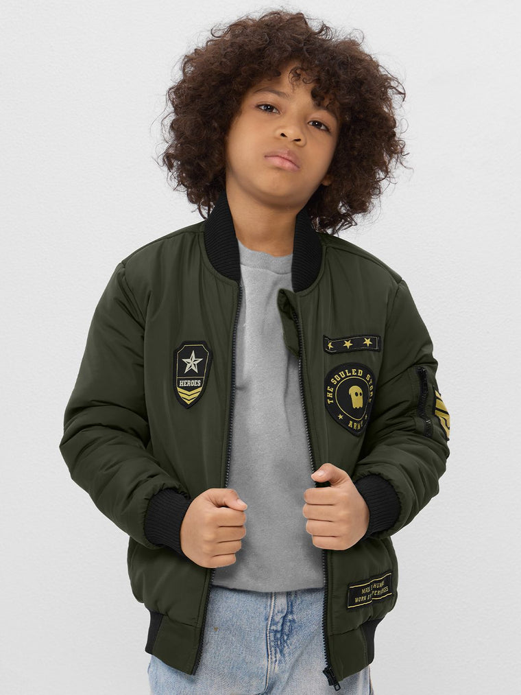 TSS Originals: Army Young Boys Puffer Jackets (8-14 Yrs)