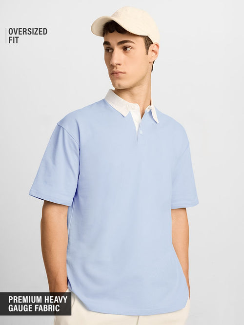 Solids: Powder Blue Oversized Polos